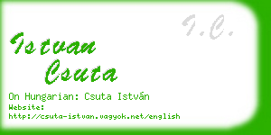 istvan csuta business card